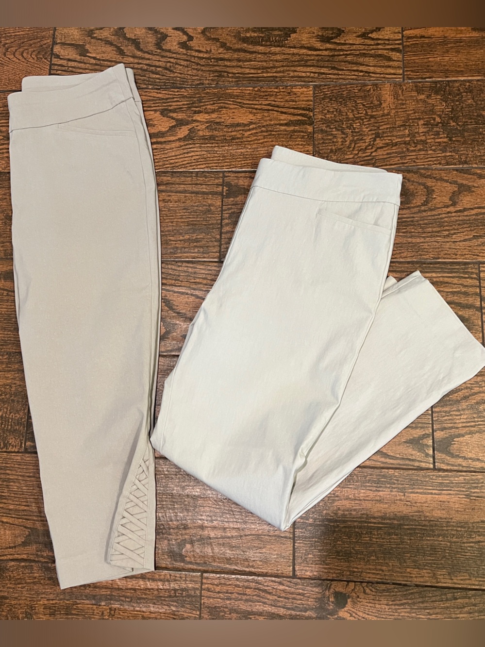 Bundle of 2 Chico's Light Beige Pants